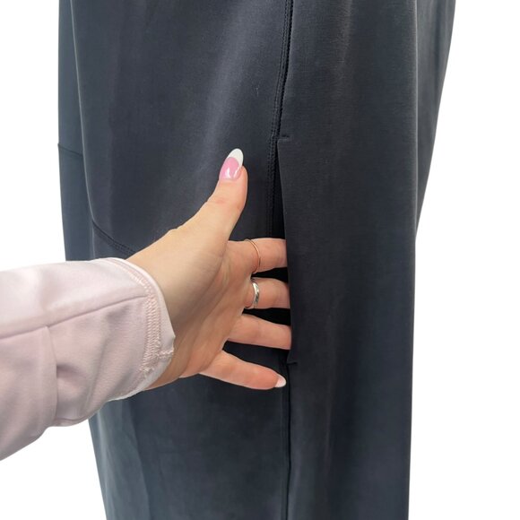 $128 Lululemon Charcoal Black Softstreme Back In Action Dress size 6 - Picture 3 of 7